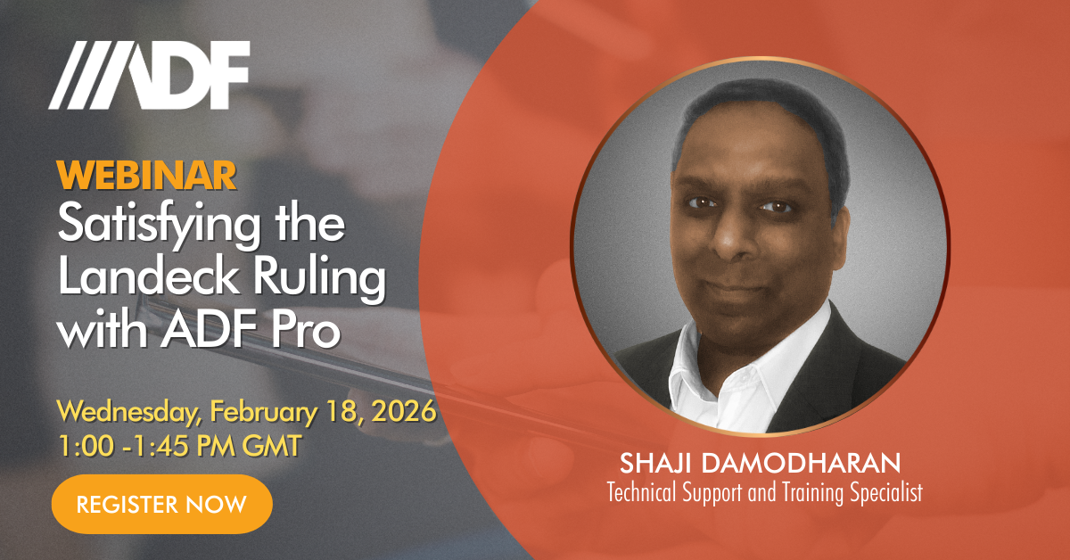 satisfy the landeck ruling webinar with adf pro and targeted evidence collection