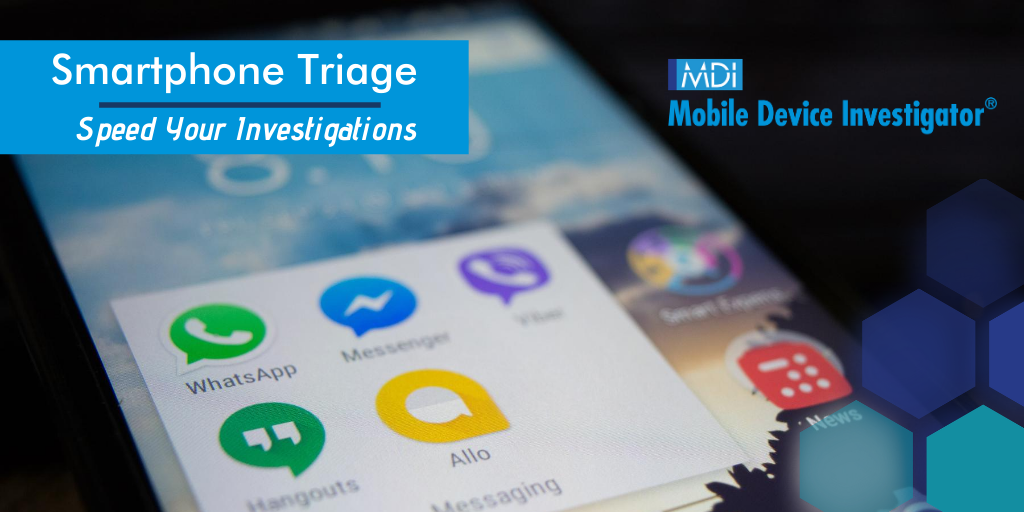 Smartphone Triage of a mobile device using Mobile Device Investigator